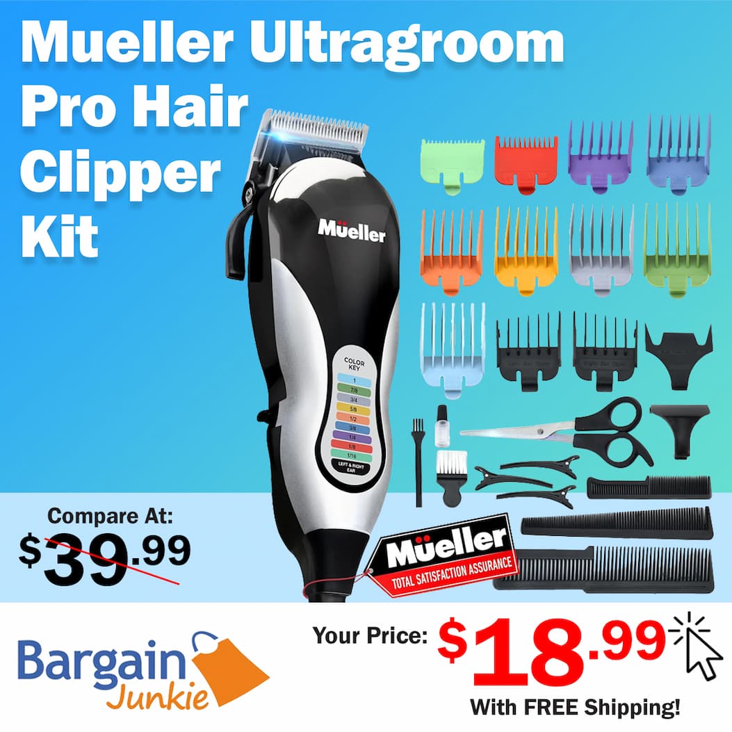 https://www.bargainjunkie.com/products/mueller-ultragroom-professional-hair-clippers-for-men-with-colored-design-hair-trimmer-for-men-12-guide-combs-trimmer-for-hair-beards-head-body-and-face