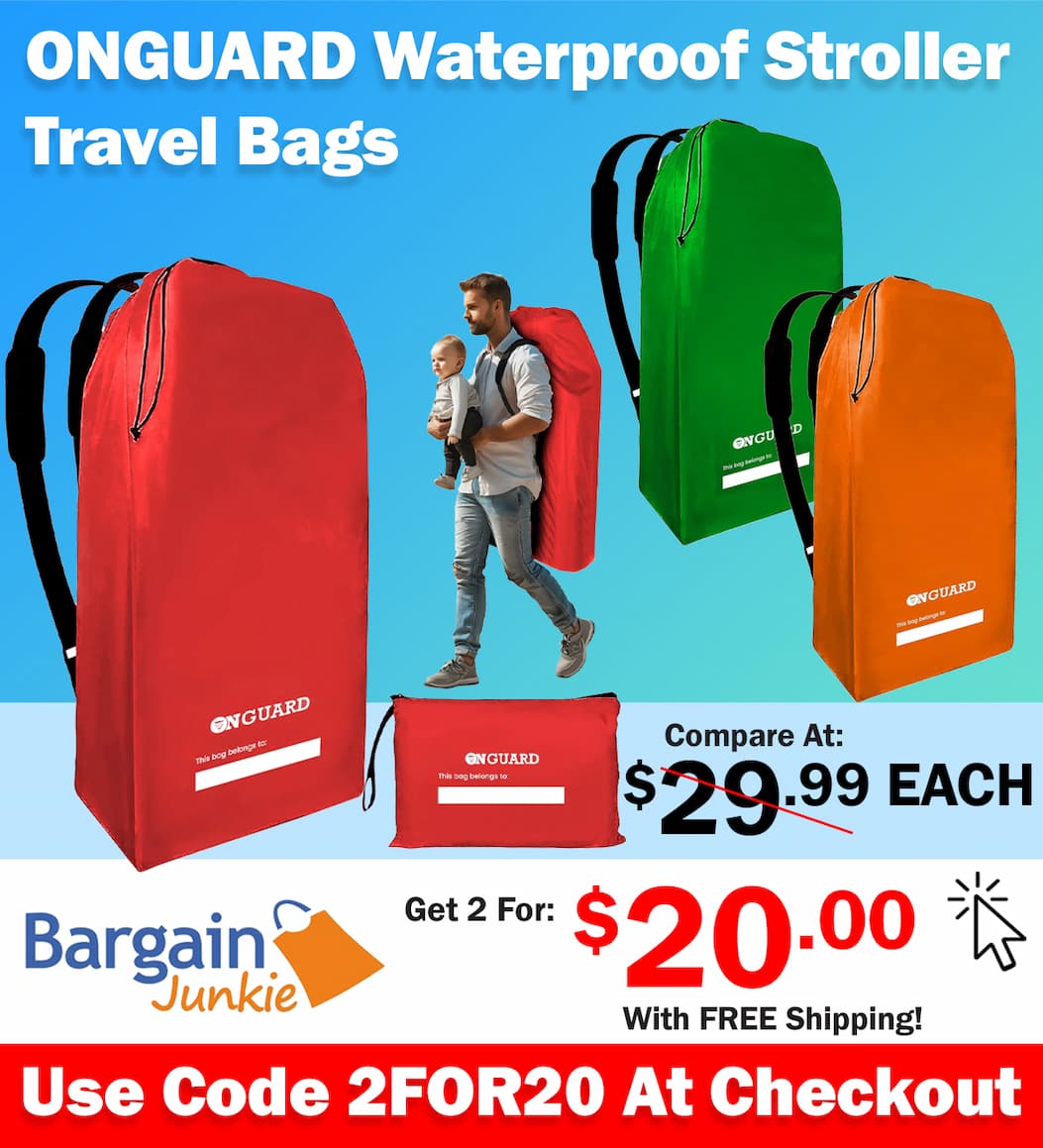 https://www.bargainjunkie.com/discount/2for20?redirect=%2Fproducts%2Fonguard-waterproof-single-and-double-stroller-bag-for-airplane-travel-stroller-cover-for-air-travel-and-storage-gate-check-bag-backpack-baby-airplane-essentials