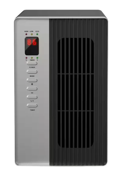 Image of Air Choice 1500-Watt Black Cabinet Electric 3 qt. Convection/Radiant Heater with Remote Control