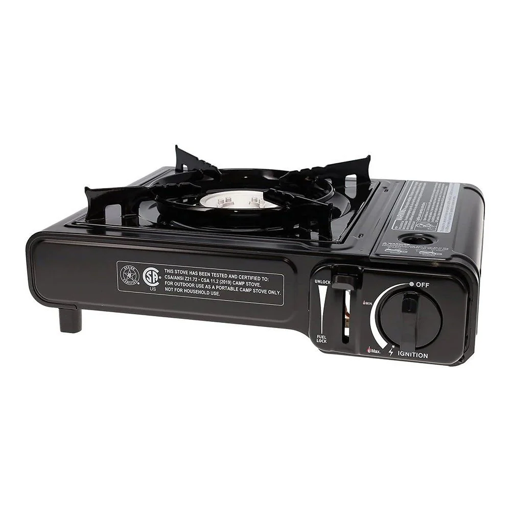 Image of LexiHome 7200 BTU Portable Camping Gas Stove Single Burner with Carry Case