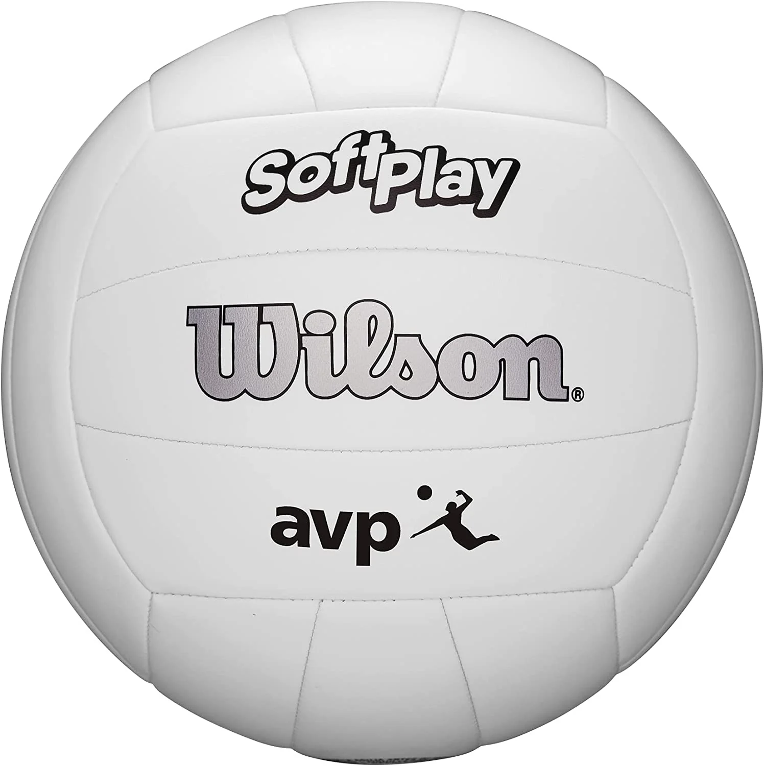 Image of Wilson Soft Play Outdoor Volleyball, Official Size, White