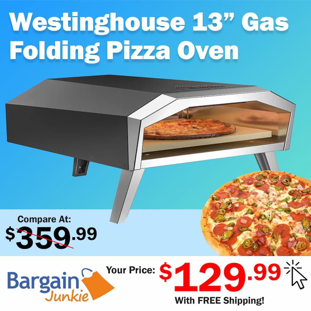 https://www.bargainjunkie.com/products/westinghouse-13-inch-gas-pizza-oven-no-rotation-stone-1000f-high-heat-portable-gas-powered-design-folding-legs-adjustable-heat-control-fast-crispy-wood-fired-style-pizzas