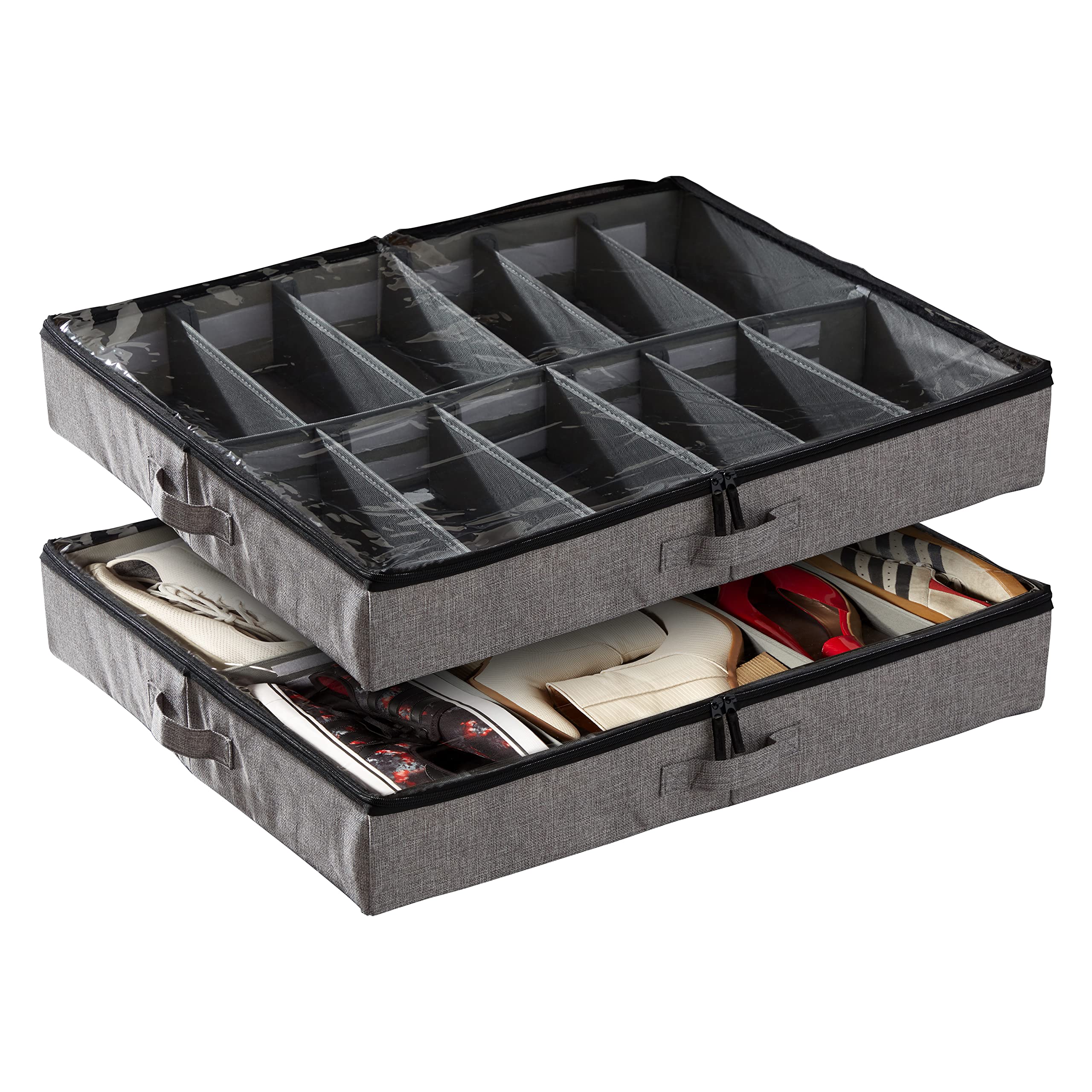 Image of storageLAB Slim Under Bed Storage Containers, 2 Pack