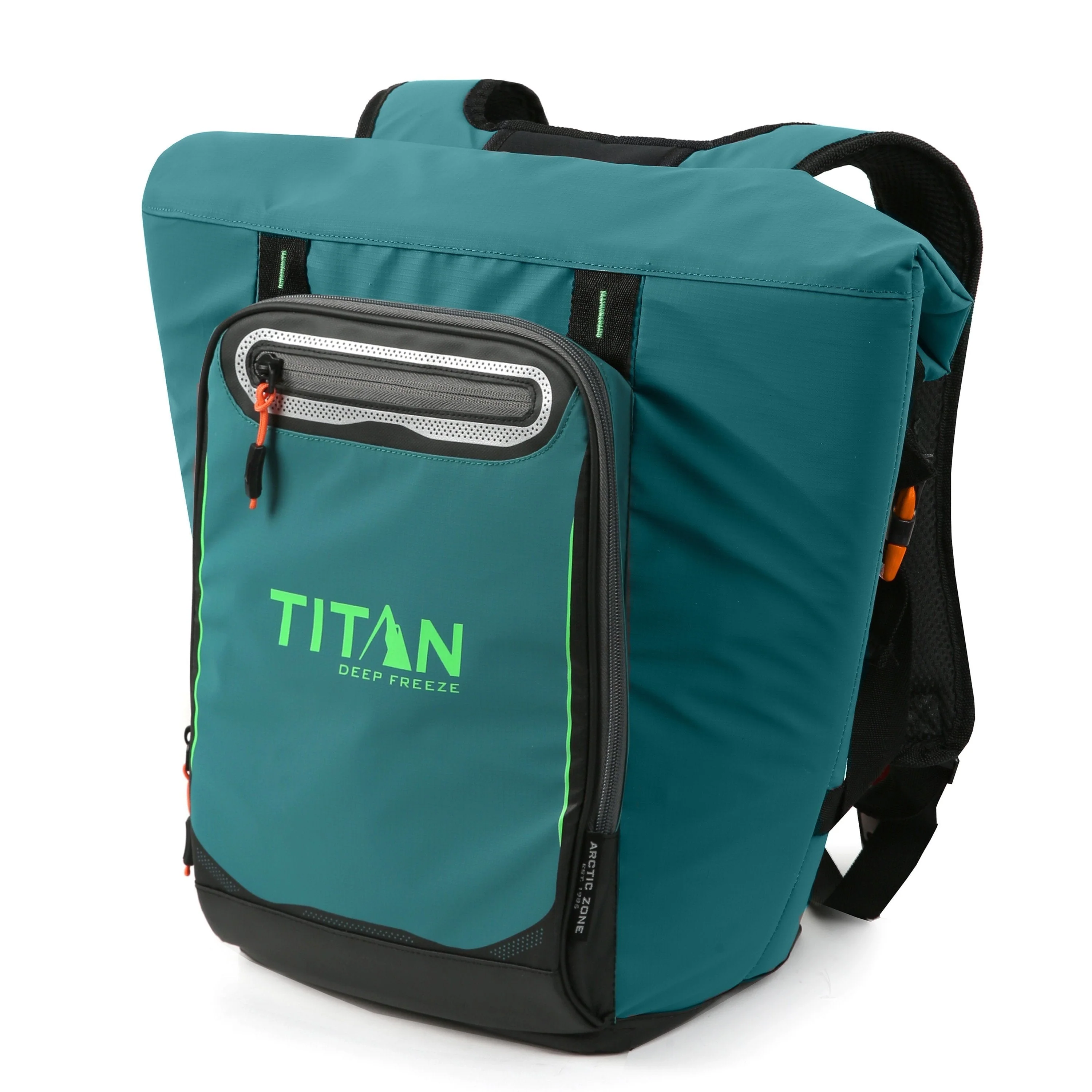 Image of Titan by Arctic Zone 20 Can Rolltop Backpack Cooler - Pine