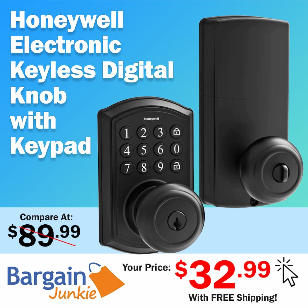 https://www.bargainjunkie.com/products/honeywell-electronic-digital-knob-with-keypad-keyless-door-entry-set-black-metal-battery-operated-includes-2-keys