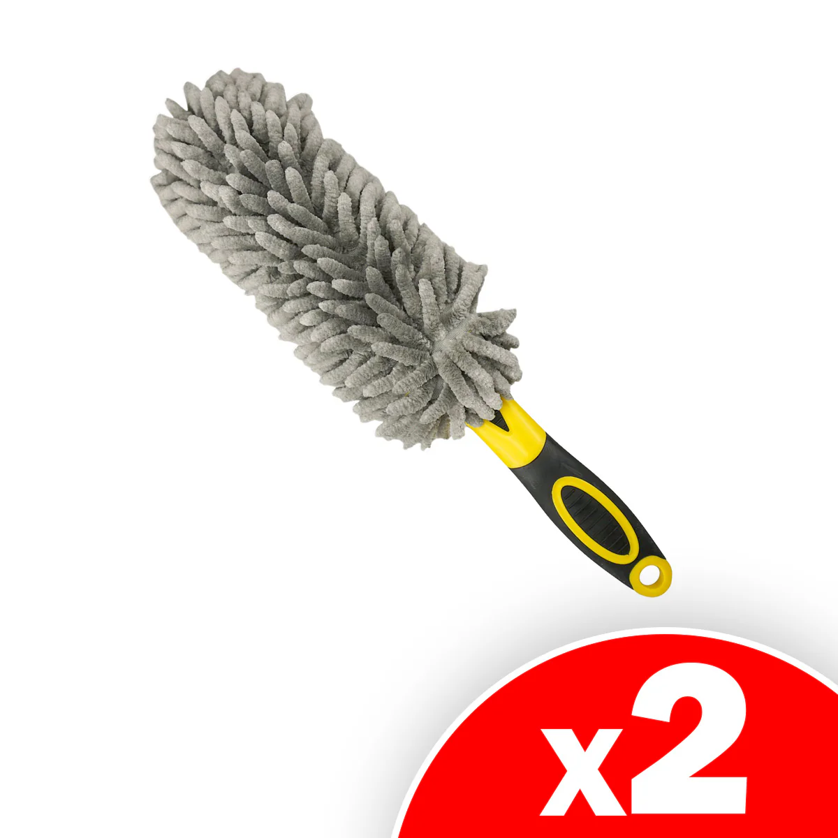 Image of Route Auto Dual-Sided Car Wash Wand: With Chenille Microfiber for Deep Cleaning, 2 Pack