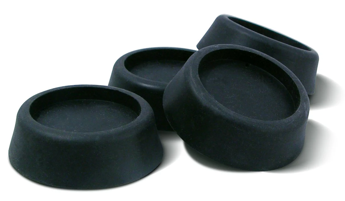Image of Ideaworks JB6368 Washing Machine Anti-Vibration Pads, 1-pack, Black, 4 Count