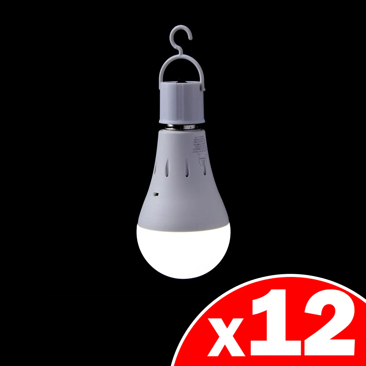 Image of BRIGHTLIVING 800 Lumen Rechargeable Emergency LED Lighbulbs, 12 Pack