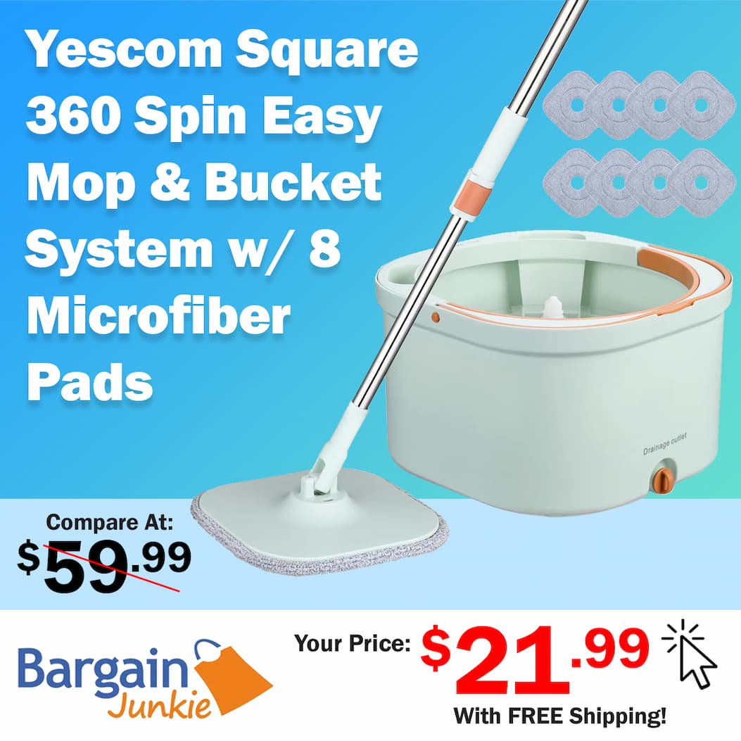 https://www.bargainjunkie.com/products/yescom-square-360-spin-easy-mop-and-bucket-system-8-microfiber-pads-set-self-separates-dirty-and-clean-water-rotating-cleaning-system-filtration-wringer-for-hardwood-marble-tile-floor-green