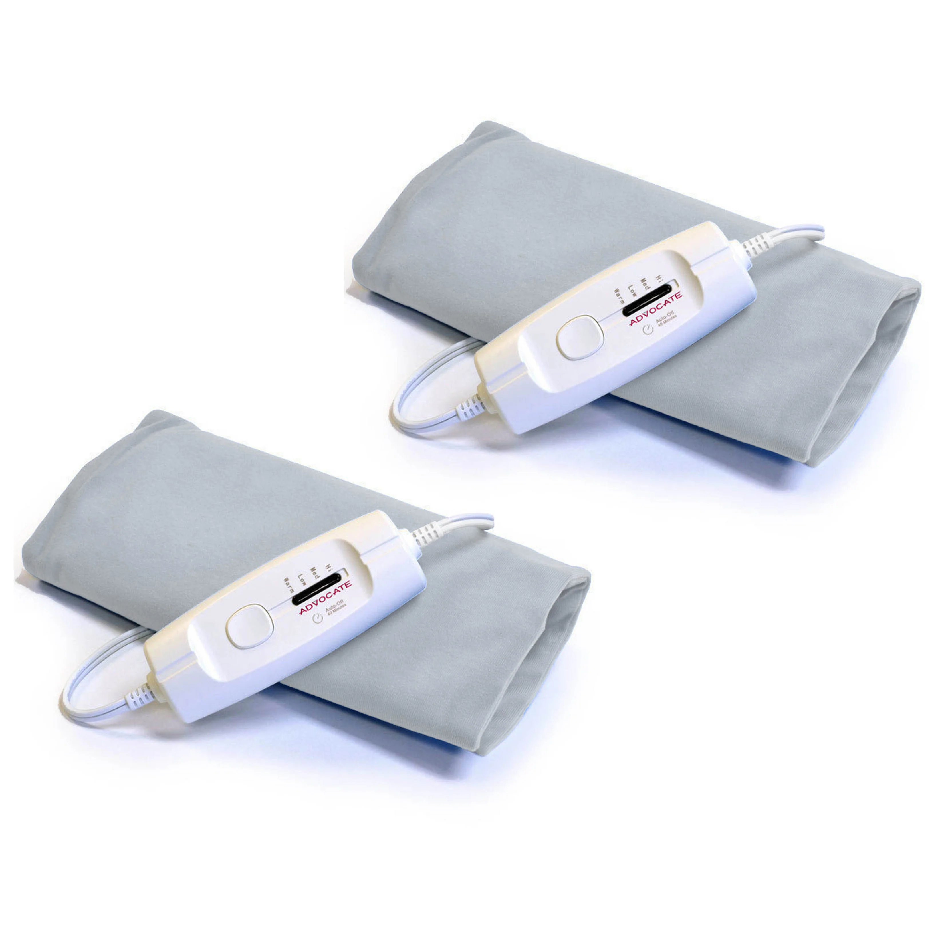 Image of Advocate 12 x 15 Inch Heating Pad with 4 Heat Settings & Auto Off, 2 Pack