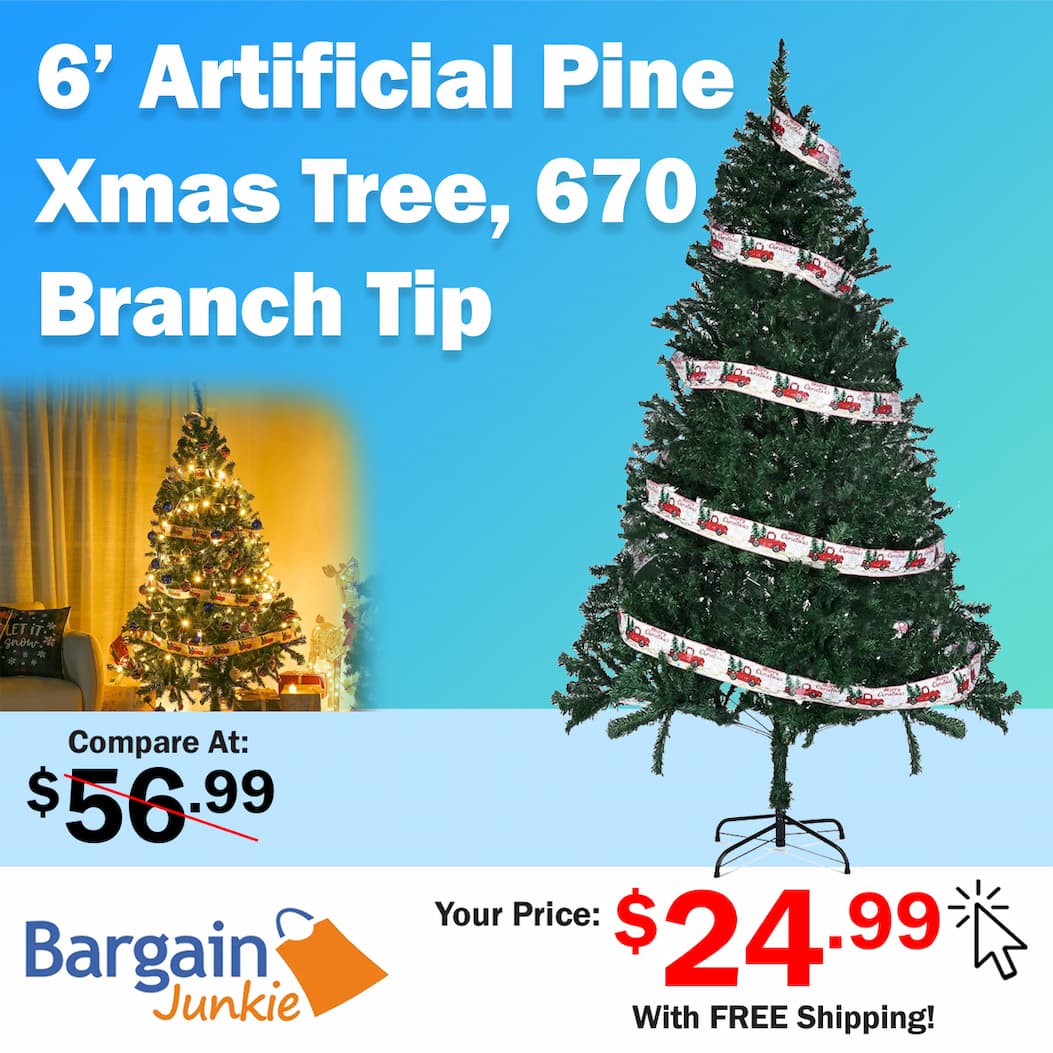 https://www.bargainjunkie.com/products/yescom-6ft-christmas-tree-artificial-pine-tree-green-xmas-tree-foldable-hinged-670-branch-tips-for-party-holiday-office-home-decoration-2024