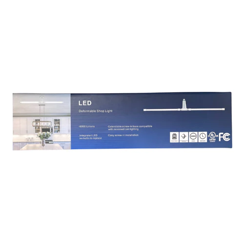 Image of BrightLiving 6,000 Lumen LED Deformable Shop Light, 4'