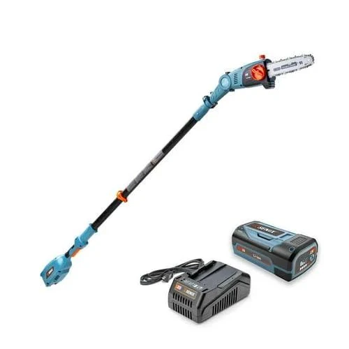 Image of SENIX 10 Inch 58 Volt Cordless Pole Saw to Reach Branches up to 14 Feet (Battery & Charger Included)