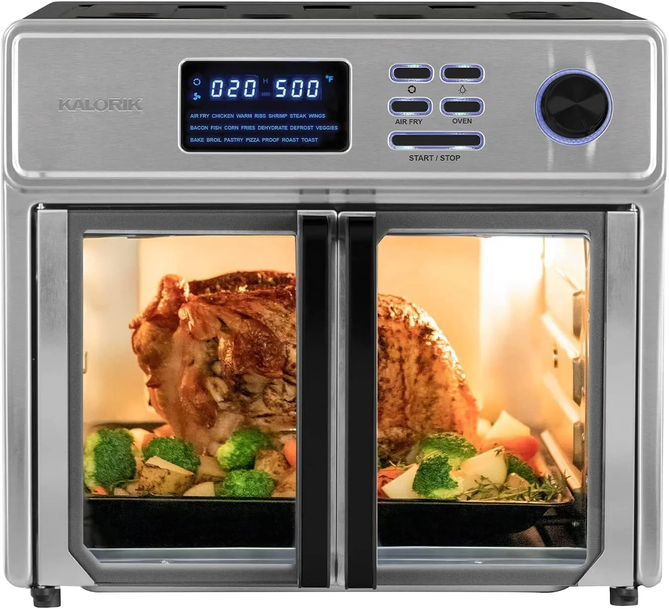 Image of Kalorik MAXX Complete Digital 26 Quart Air Fryer Oven, Stainless Steel