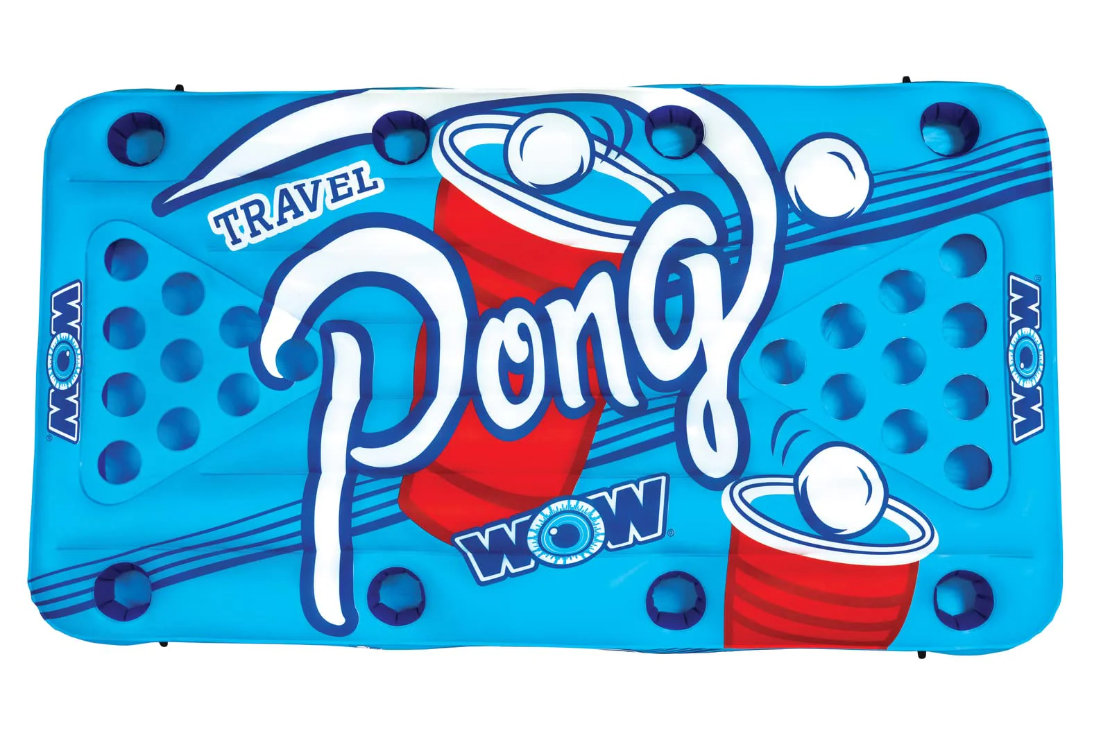 Image of Wow World of Watersports Heavy Duty, Portable, Floating, Inflatable Beer Pong Table