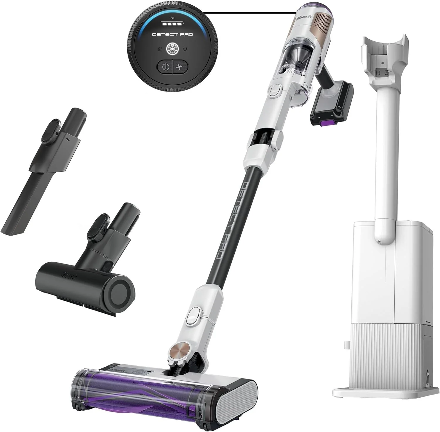 Image of Shark IW3615 Detect Pro Cordless Stick Vacuum with HEPA Auto-Empty System, Flexible Wand, Portable Handheld Attachment, 60 Minute Runtime (Refurbished)
