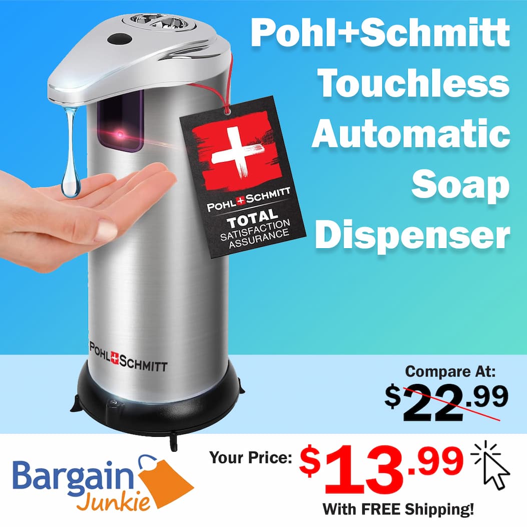 https://www.bargainjunkie.com/products/pohl-schmitt-premium-automatic-soap-dispenser-touchless-battery-operated-soap-dispenser-bathroom-3-adjustment-levels-waterproof-and-leakproof-stainless-steel-for-bathroom-kitchen-office-and-more