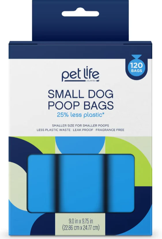 Image of Pet Life Unlimited Dog Poop Bags, Small, Unscented, 120 count