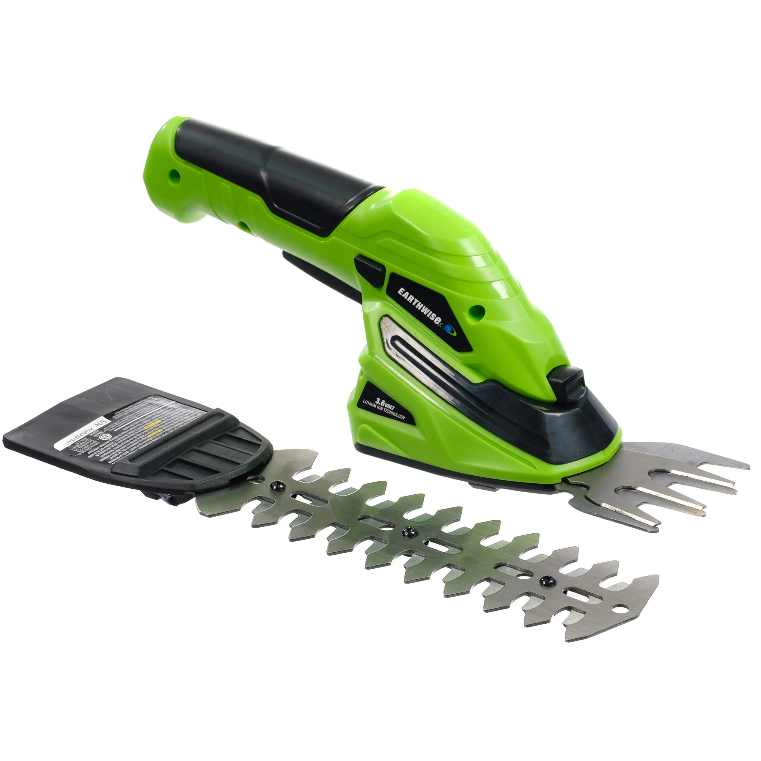 Image of Earthwise Cordless Rechargeable 2-in-1 Shrub Shear and Hedge Trimmer Combo
