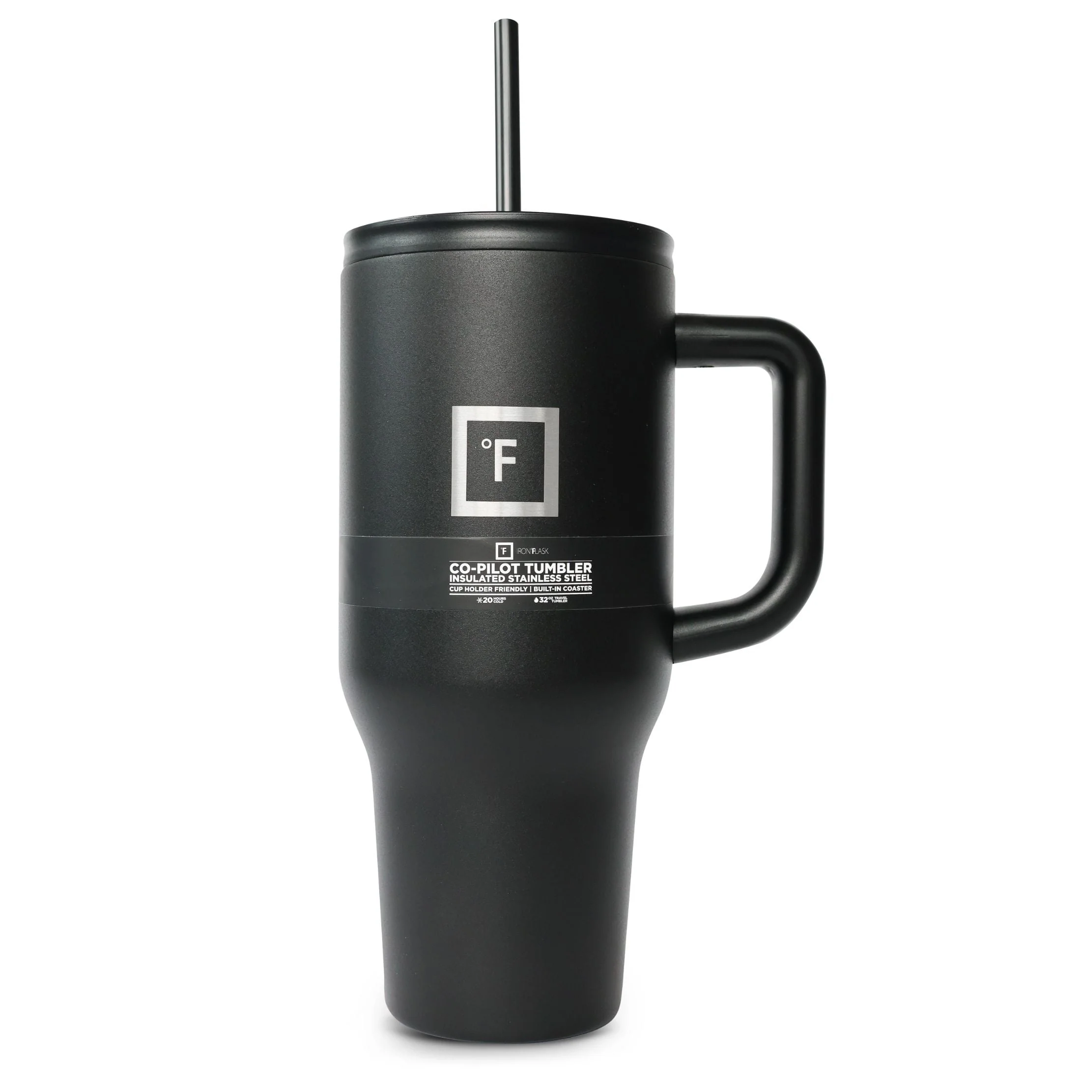 Image of Iron Flask Stainless Steel 32oz Copilot Tumbler - Black