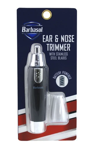 Image of Portable Battery Powered Ear and Nose Trimmer with Stainless Steel Blades