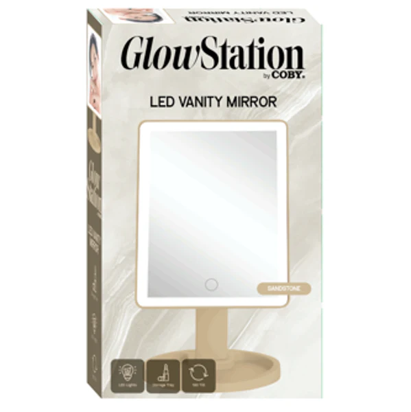Image of Coby Electronics LED Vanity Mirror with Pedestal