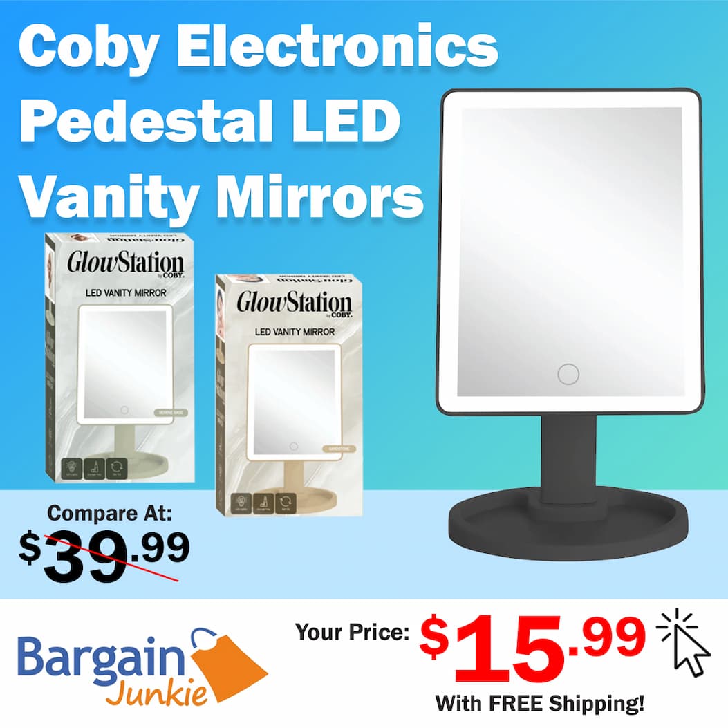 https://www.bargainjunkie.com/products/coby-electronics-led-vanity-mirror-with-pedestal