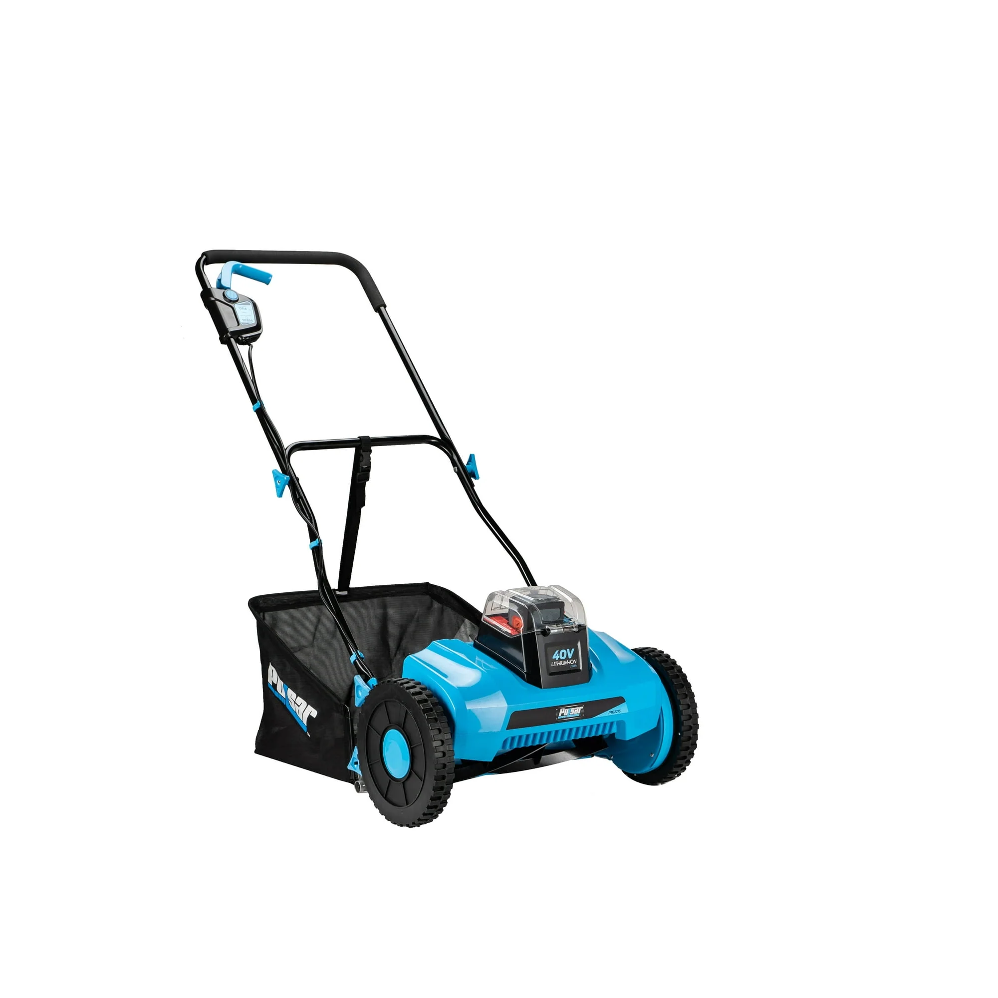 Image of Pulsar 40v Cordless Reel Mower with 2.0Ah Battery and Grass Catcher | 16 Inch