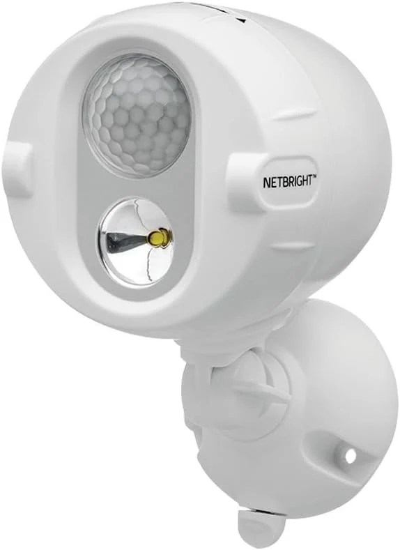 Image of Mr Beams MBN340 200-Lumen Networked LED Wireless Motion Sensing Spotlight System with Net Bright Technology, White
