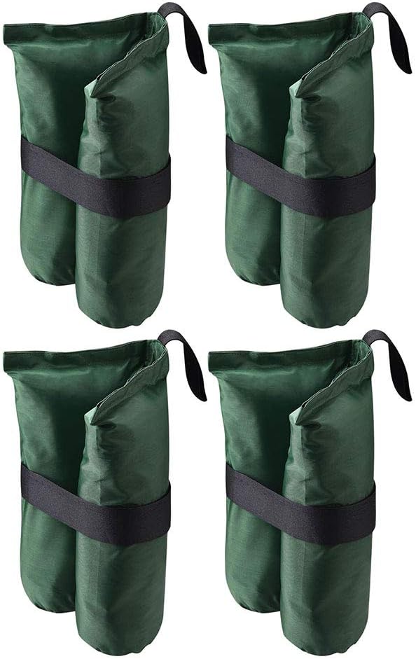 Image of Yescom Weight Sand Bag Oxford + PU Coating with Grommet for Outdoor Pop Up Canopy Tent Gazebo Green (Pack of 4)
