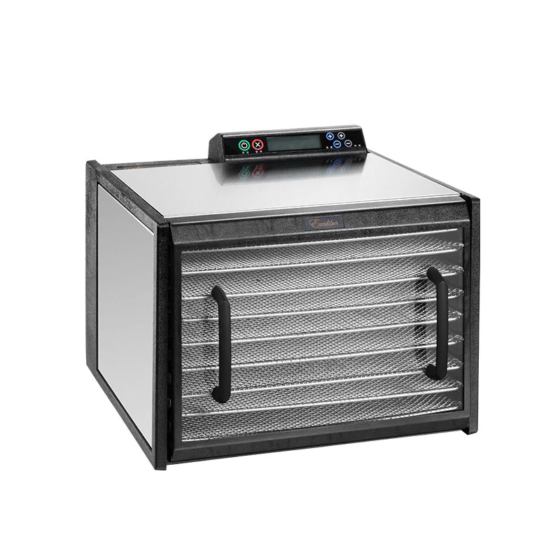 Image of Excalibur 9-Tray Food Dehydrator with Digital 48-HR Timer and Adjustable Thermostat, Stainless Steel