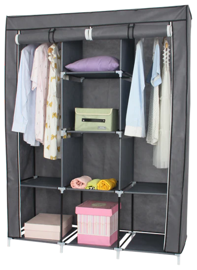 Image of Neat Living Portable Wardrobe Closet w/ Cover