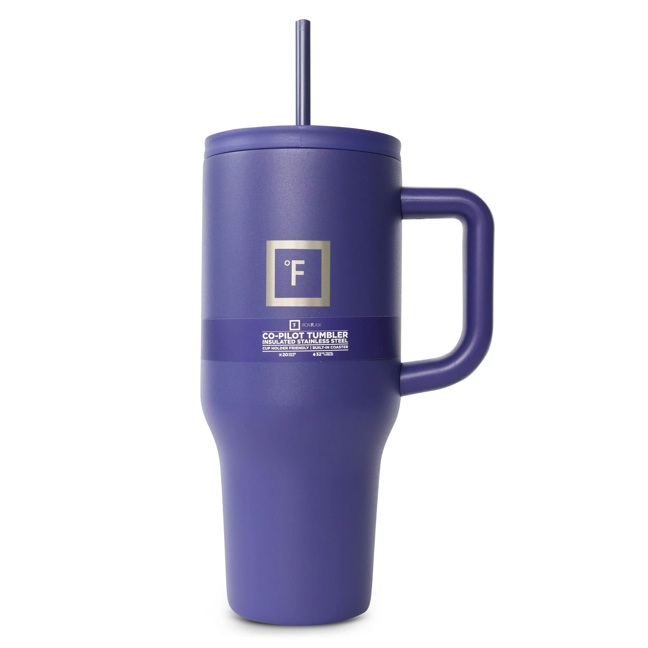 Image of Iron Flask Stainless Steel 32oz Copilot Tumbler - Azul Purple