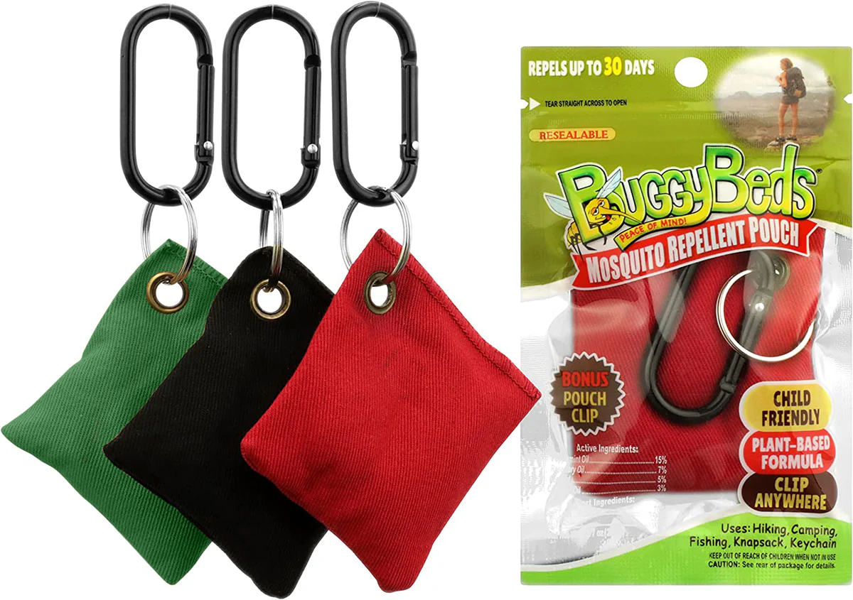 Image of BuggyBeds Mosquito Repellent Pouches with Pouch Clip, 20-Pack