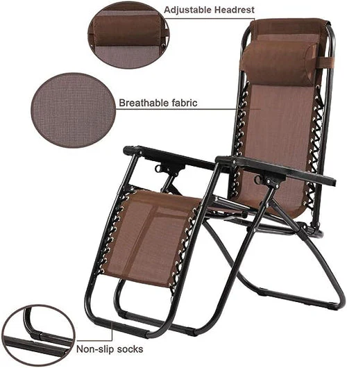 Image of Trapper's Peak Zero Gravity Folding Chairs (Brown)