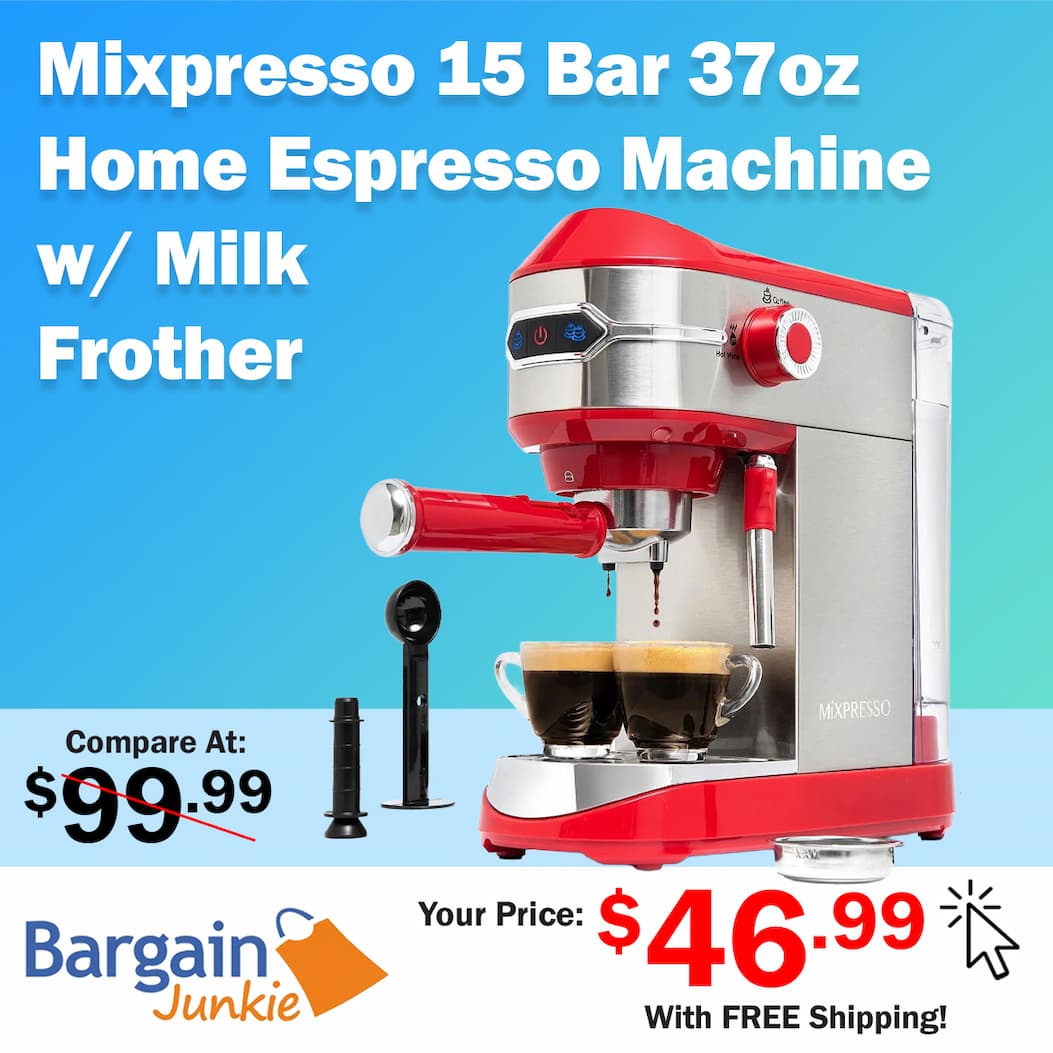 https://www.bargainjunkie.com/products/mixpresso-15-bar-automatic-espresso-machine-with-milk-frother-37-oz-red