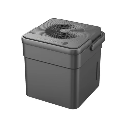 Image of Midea Cube 50 Pint Dehumidifier for Basement and Rooms at Home for up to 4,500 Sq. Ft., Smart Control, Compatible with Alexa (Grey), Drain Hose Included