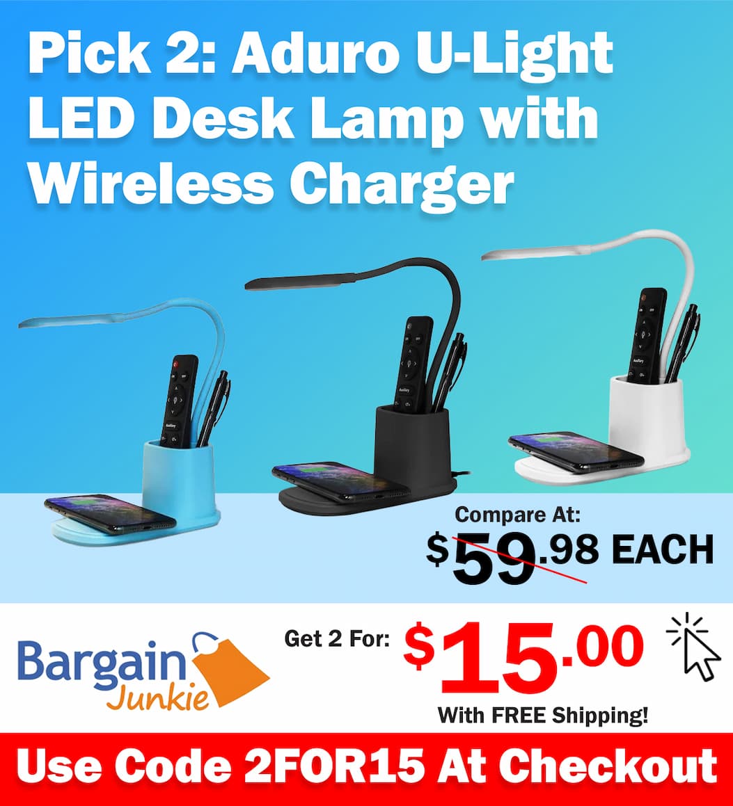 https://www.bargainjunkie.com/discount/2for15?redirect=%2Fproducts%2Faduro-u-light-led-desk-lamp-with-wireless-charger-dimmable-eye-caring-desktop-lamp-with-organizer-3-brightness-levels