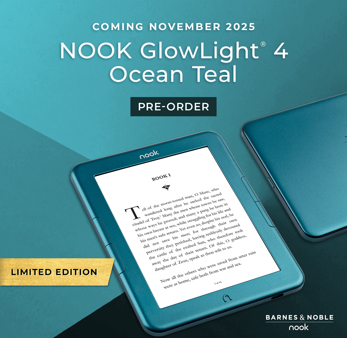 COMING NOVEMBER 2025 NOOK Glowlight 4 Ocean Teal Edition LIMITED EDITION | PRE-ORDER