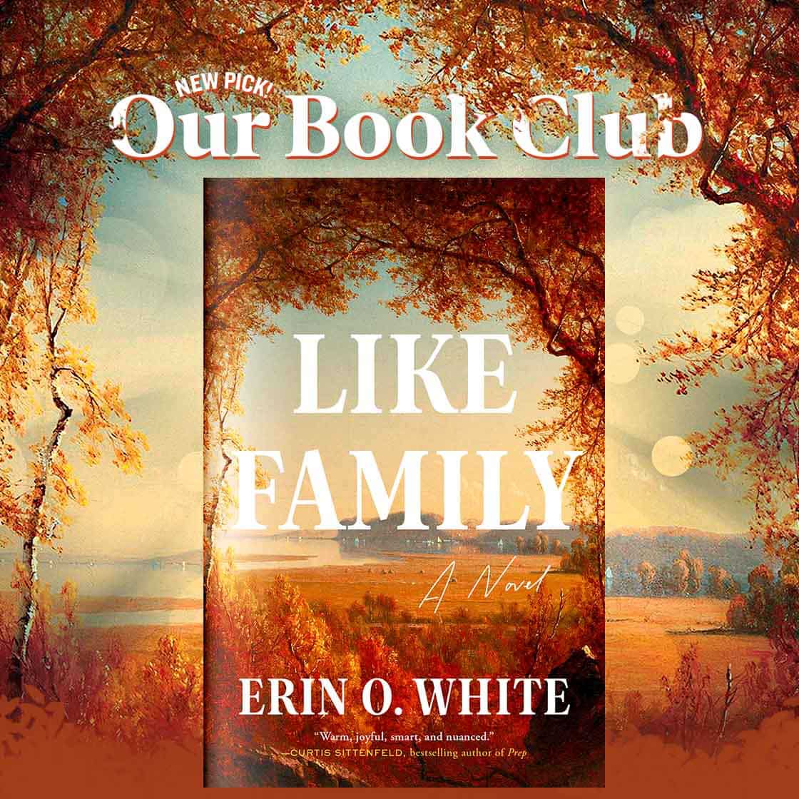 NEW PICK! Our Book Club: Like Family by Erin O. White