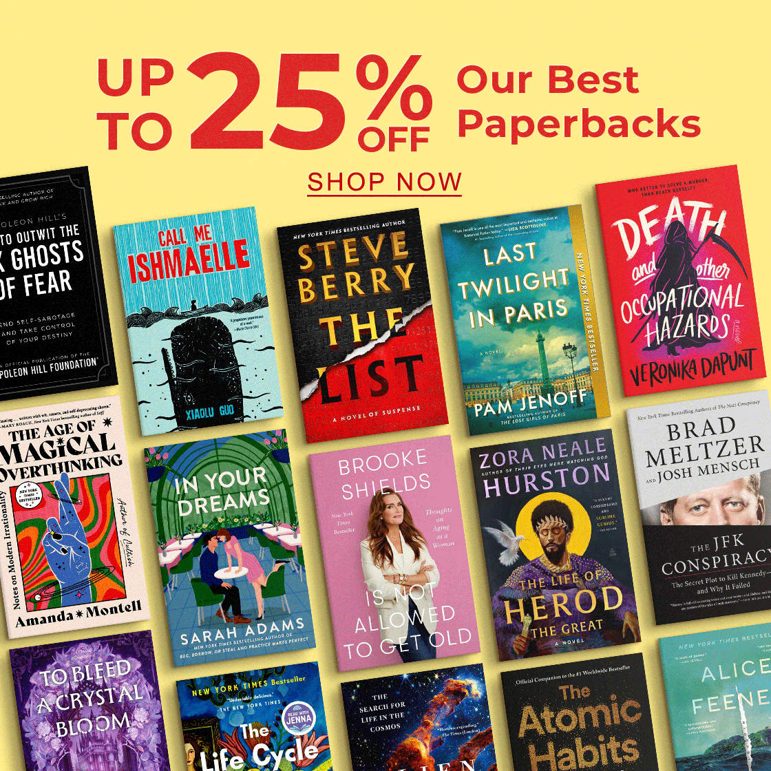 Up to 25% Off Our Best Paperbacks | SHOP NOW