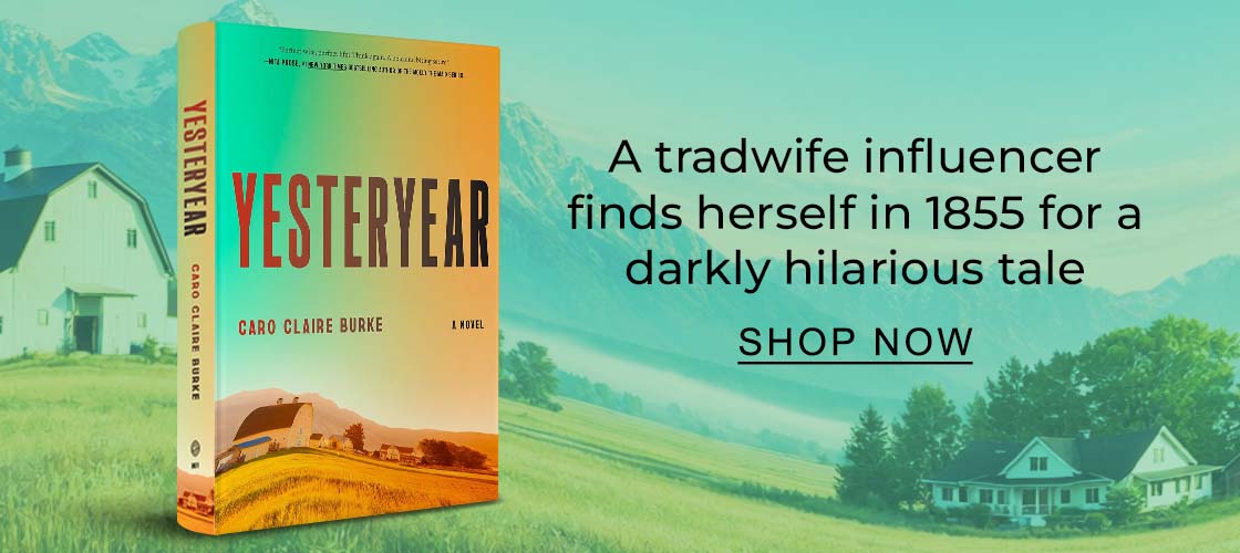 A tradwife influencer finds herself in 1855 for a darkly hilarious tale | SHOP NOW