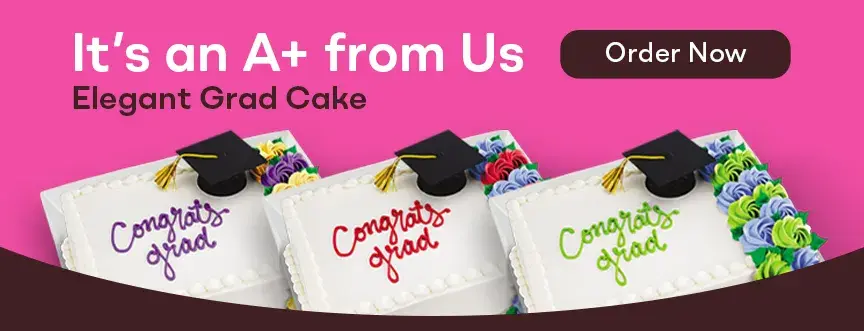 Elegant Grad Cake “It’s an A+ from Us