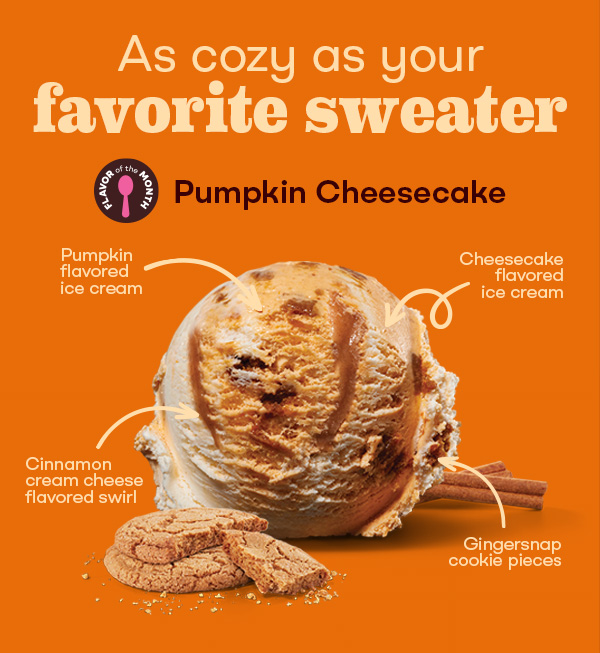 Scoop of Pumpkin Cheesecake