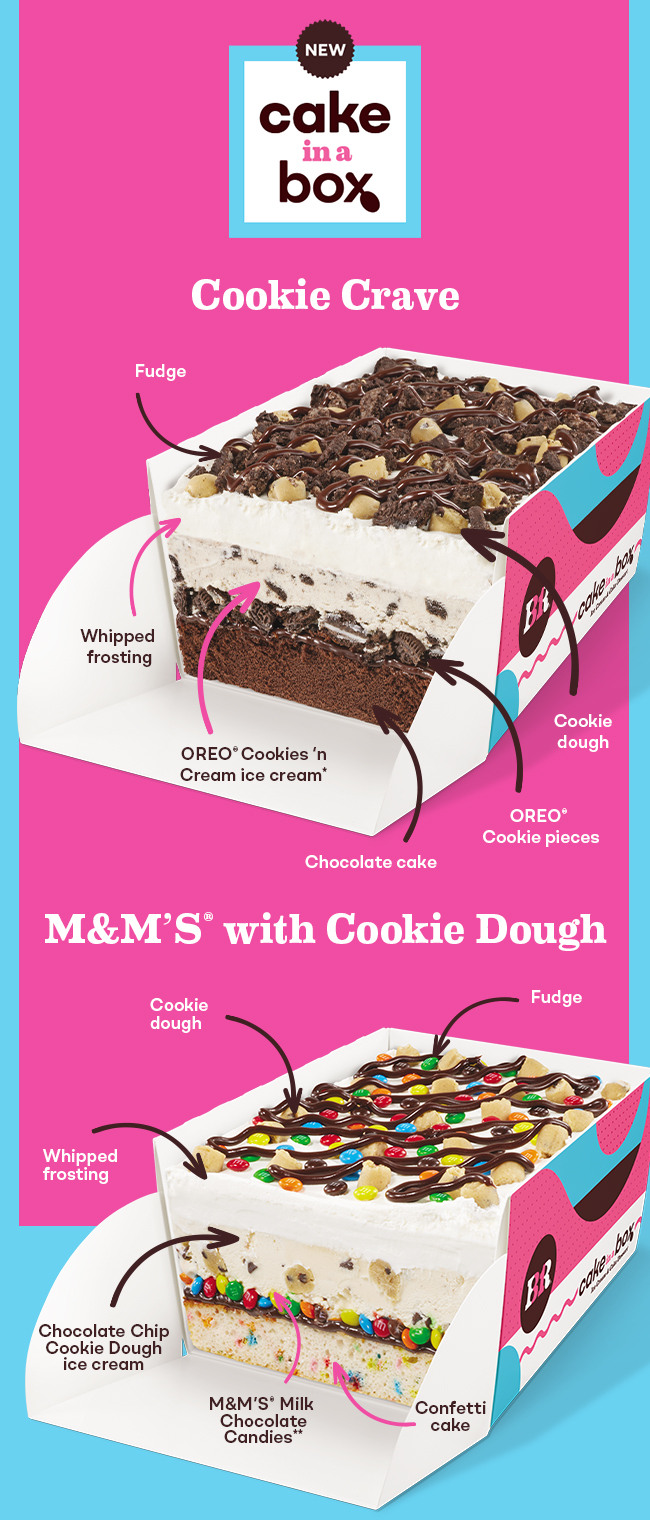Cookie Crave & M&M’S® with Cookie Dough Cake in a Box