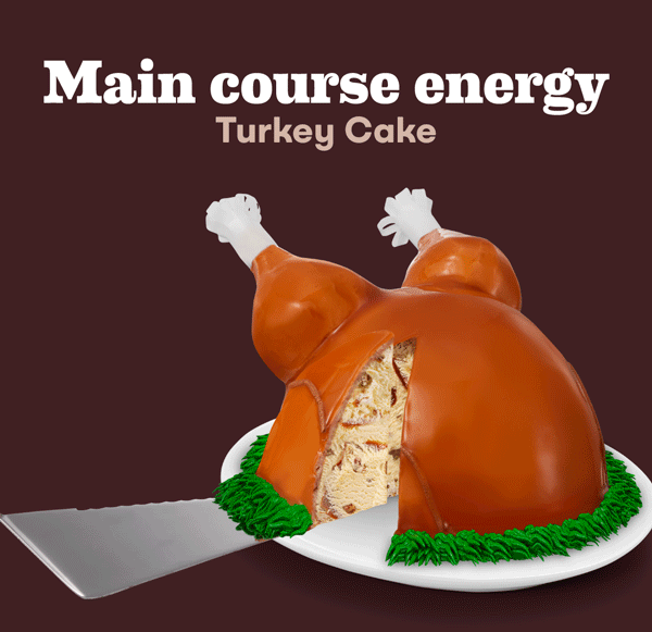 Turkey Cake. Main course energy.