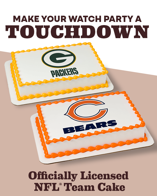 Officially Licensed NFL® Team Cake. Make your watch party a touchdown.