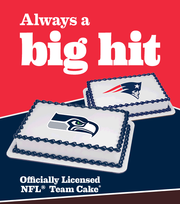Officially Licensed NFL® Team Cake & Football Cake. Always a big hit.