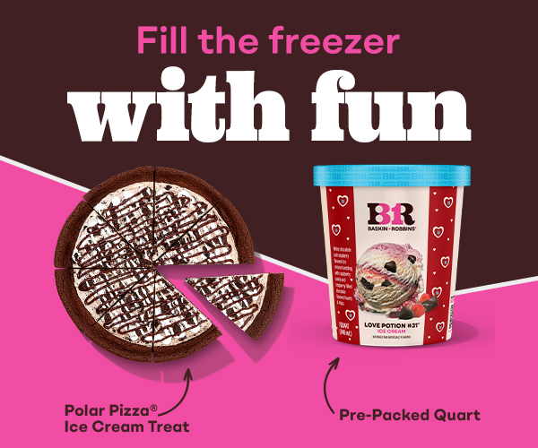 Polar Pizza® Ice Cream Treat & Pre-Packed Quart. Fill the freezer with fun.