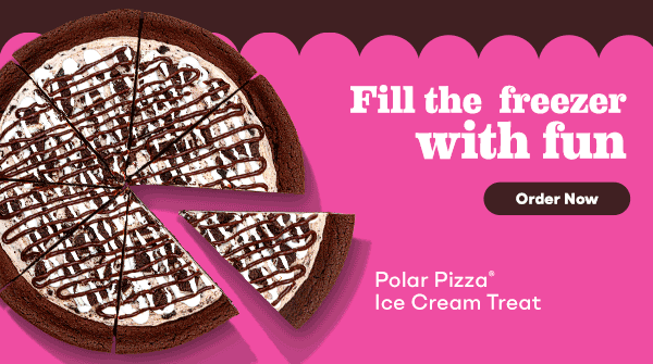 Pre-Packed Quart & Polar Pizza® Ice Cream Treat. Fill the freezer with fun.